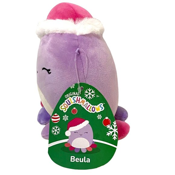 Squishmallows Christmas Santa Beula the Octopus 5" Holiday Stuffed Animal 2023 - Picture 2 of 6